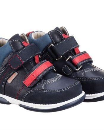Memo Polo Sneakers Dark Navy Rød Velcrosko Med Ekstra Støtte - Memo 337688506
