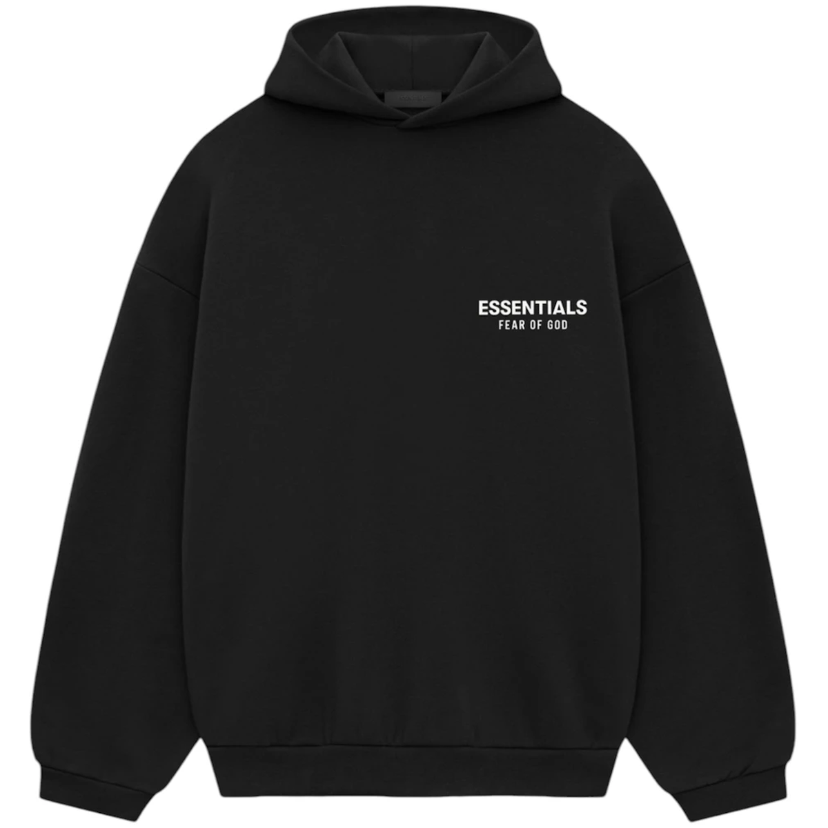 Sort Fear God Essentials Fleece Hoodie Black Fw24 - Fear 337688506