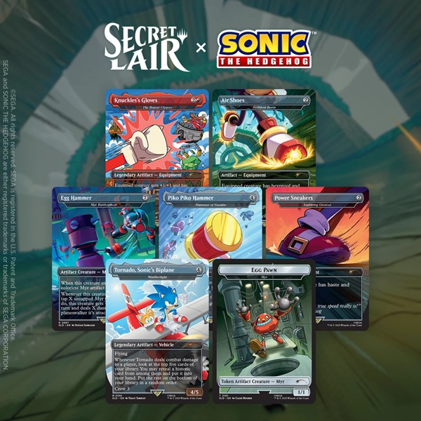 Secret Lair Drop Series 2025: The Sonic Superdrop: Secret Lair Sonic: Turbo Gear Regular - Secret Lair 337688506  - 0195166301938
