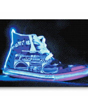 Lysende Sneaker Premium Runde Sten 120 Lærred Sten Pen Bakke Gele Poser Til Stenene Uden Ramme - 337688506