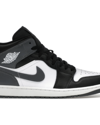 Sort Air Jordan Mid Black White Iron Grey - Air 337688506
