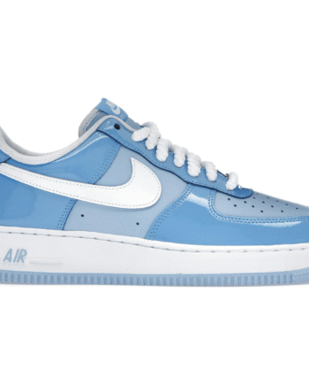 Hvid Nike Air Force Low Lv8 Psychic Blue White Patent - Nike 337688506