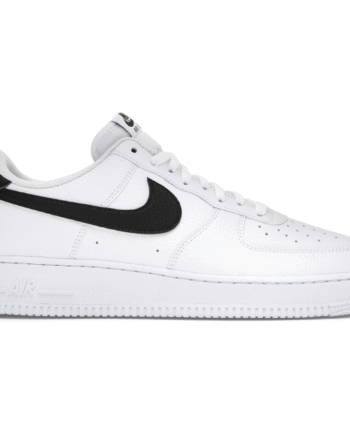 Sort Nike Air Force Low White Black Pebbled Leather - Nike 337688506