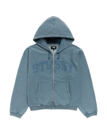 Stussy Faded Graphic Zip Hoodie Washed Navy - Stussy 337688506