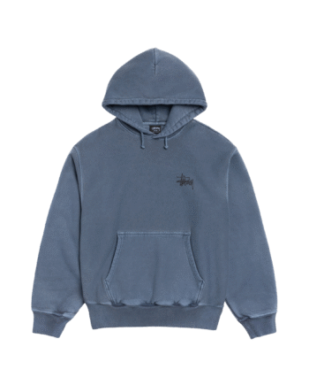Stussy Smooth Stock Pigment Dyed Hoodie Navy - Stussy 337688506