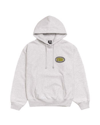 Stussy Tile Oval Hoodie Ash Heather - Stussy 337688506