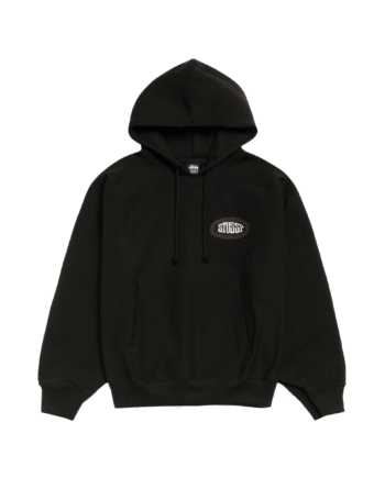 Sort Stussy Tile Oval Hoodie Black - Stussy 337688506