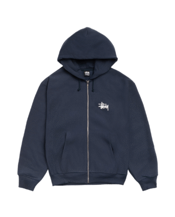 Stussy Basic Stussy Zip Hoodie Navy - Stussy 337688506