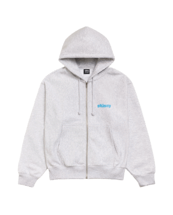 Stussy Built Tough Zip Hoodie Ash Heather - Stussy 337688506