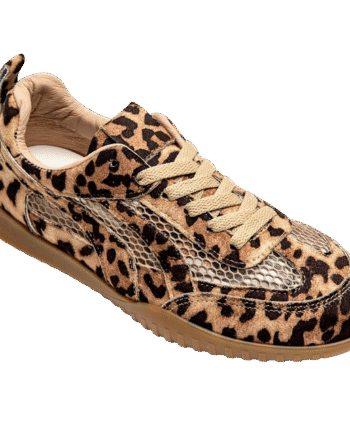 Leopard Ideal Shoes Dame Sneakers - Ideal Shoes 337688506  - 5714990201242