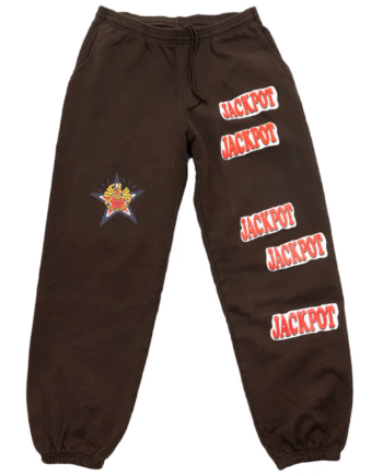Travis Scott Road Utopia Las Vegas Jackpot Sweatpants Brown - Travis 337688506
