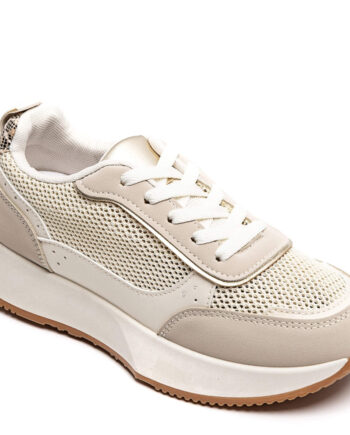 Beige Dagmar Dame Sneakers 8960 - Shoes 337688506  - 5715406768854