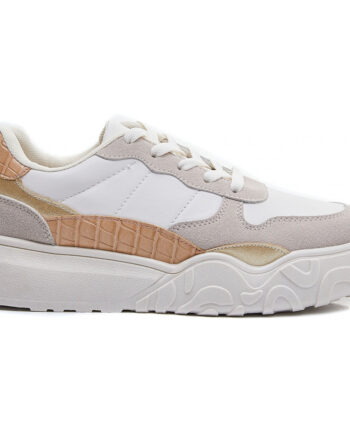 Beige Dame Sneakers 6135 - Shoes 337688506  - 5711614760956