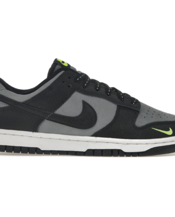 Sort Nike Dunk Low Black Cool Grey Volt Mini Swoosh - Nike 337688506
