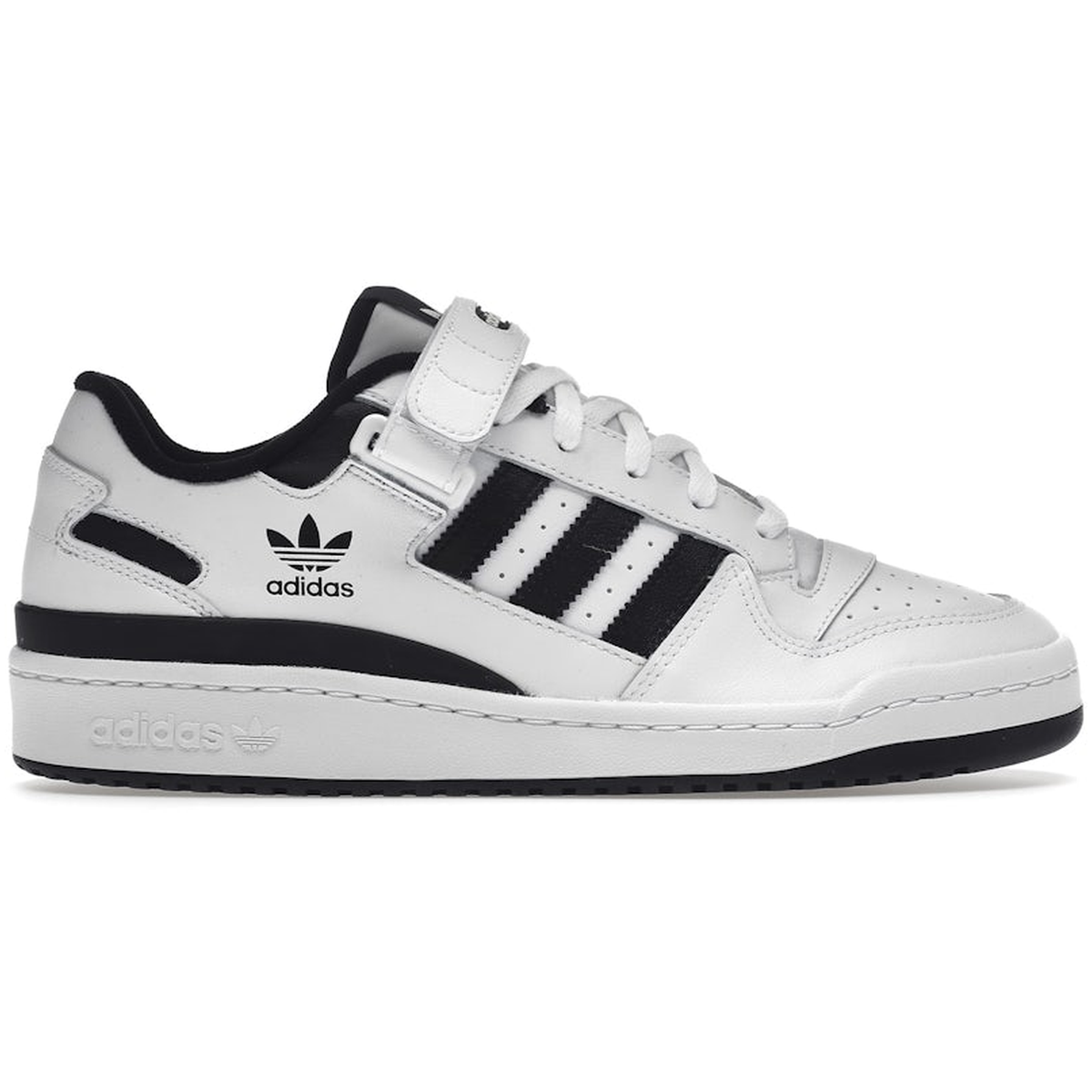 Sort Adidas Forum Low White Black - Adidas 337688506