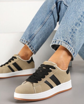 Ginette Dame Sneakers 123 Apricot - Shoes 337688506  - 5715406761923