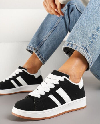 Sort Ginette Dame Sneakers 123 Black - Shoes 337688506  - 5715406734507