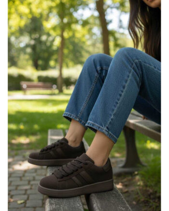 Brun Ginette Dame Sneakers 123 Brown - Shoes 337688506  - 5715406880372