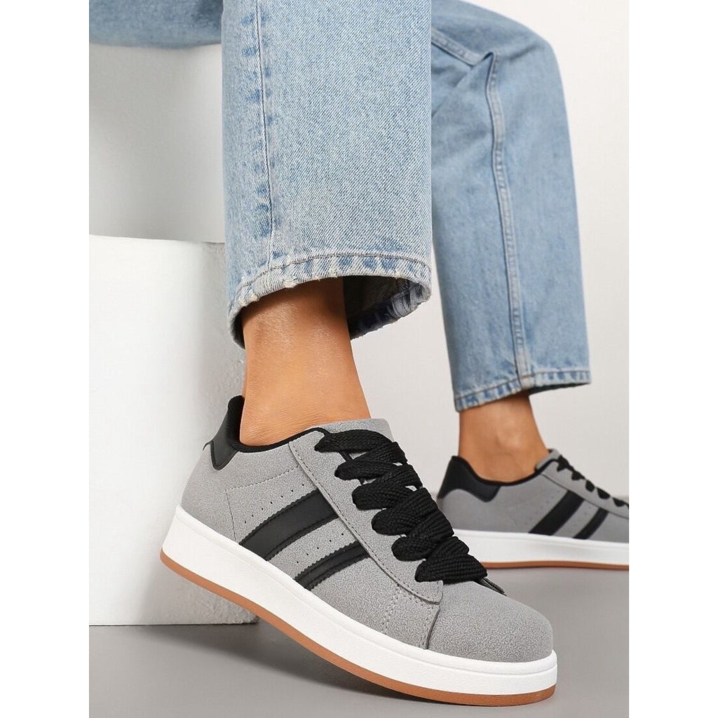 Grå Ginette Dame Sneakers 123 Grey - Shoes 337688506 - 5715406761985