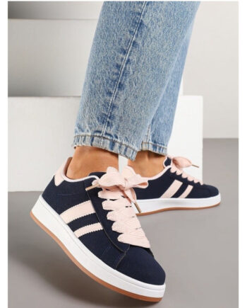 Navy Ginette Dame Sneakers 123 - Shoes 337688506  - 5715406734675