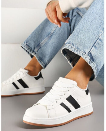 Hvid Ginette Dame Sneakers 123 White - Shoes 337688506  - 5715406734422