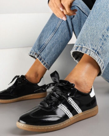 Sort Gloria Dame Sneakers 110 Black - Shoes 337688506  - 5715406761497