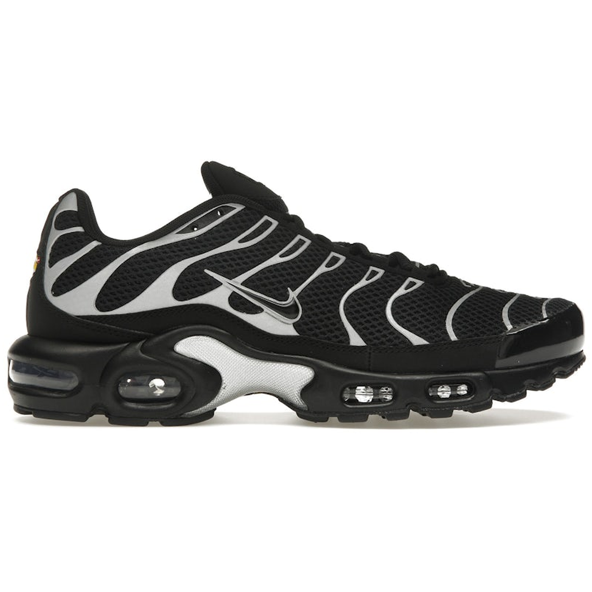 Sort Nike Air Max Plus Black Reflective Silver - Nike 337688506