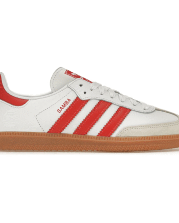 Hvid Adidas Samba White Solar Red Gum - Adidas 337688506  - 4066765920843