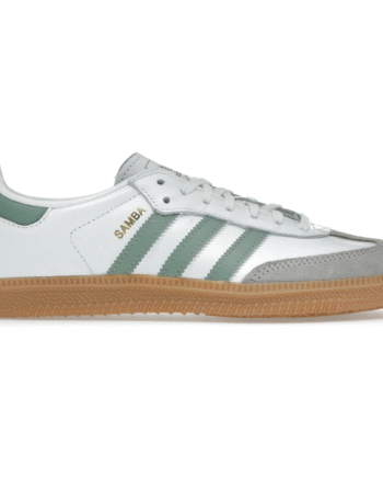 Hvid Adidas Samba Cloud White Silver Green - Adidas 337688506  - 197615828669