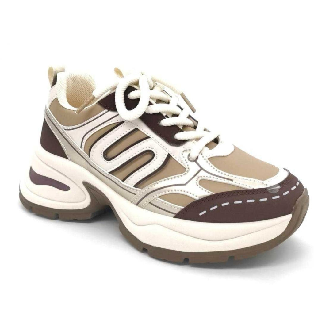 Martina Dame Sneakers 103 Kaki - Shoes 337688506 - 5715406761688