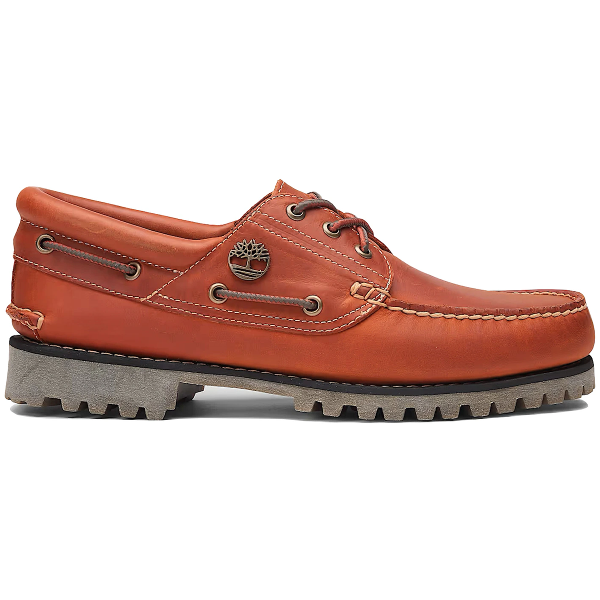 Timberland Eye Lug Handsewn Boat Shoe Orange - Timberland 337688506