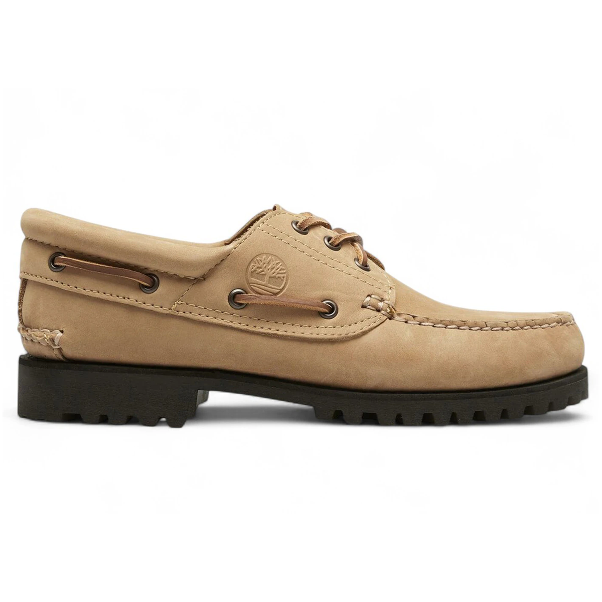 Sort Timberland Authentic Boat Shoe Beige Black - Timberland 337688506