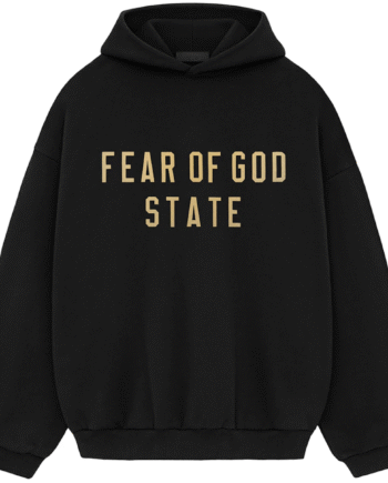 Sort Fear God Essentials Fleece Hoodie Black - Fear 337688506