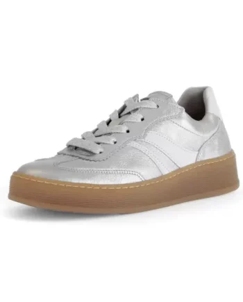 SILBER/WE(S Gabor Sølv Skind Sneaker 435 - Gabor 337688506  - 4099935315095