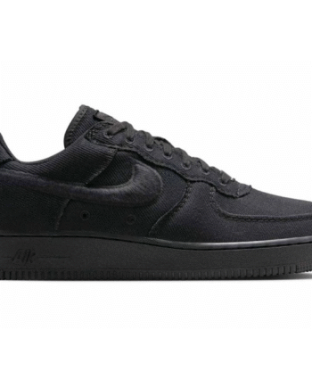 Sort Nike Air Force Low Triple Black Canvas - Nike 337688506