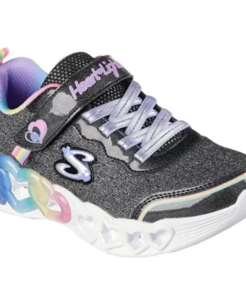 Sort Skechers Girls Infinite Heart Lights 303751l Bkmt - Skechers 337688506  - 196989798677