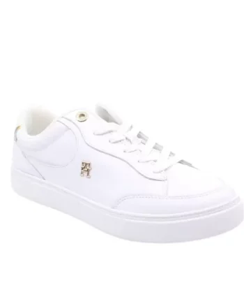 Hvid Tommy Hilfiger Essential Chic Court Sneaker Fw0fw08322ybs - Tommy Hilfiger 337688506  - 8720638194019