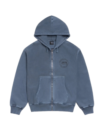 Stussy Wear Zip Hoodie Navy Pigment Dyed - Stussy 337688506